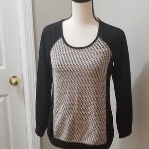 Cynthia Rowley sz S Black long sleeve top